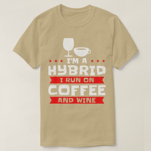 Koffiewijn Hybride alcohol Koffieadvies T-shirt (Design voorkant)