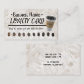 Koffiewinkel 10 Cups Professional klantenservice Klantenkaartje (Voorkant / Achterkant)