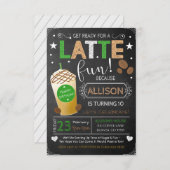 Koffiewinkel - Aanuitnodiging tot aardedag van de  Kaart (Voorkant / Achterkant)