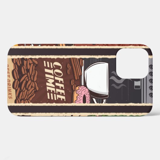 Koffiewinkel   banners, cafetaria en Case-Mate iPhone case (Achterkant (horizontaal))