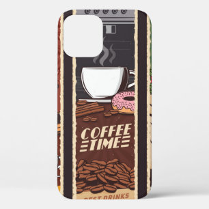 Koffiewinkel banners, cafetaria en Case-Mate iPhone case
