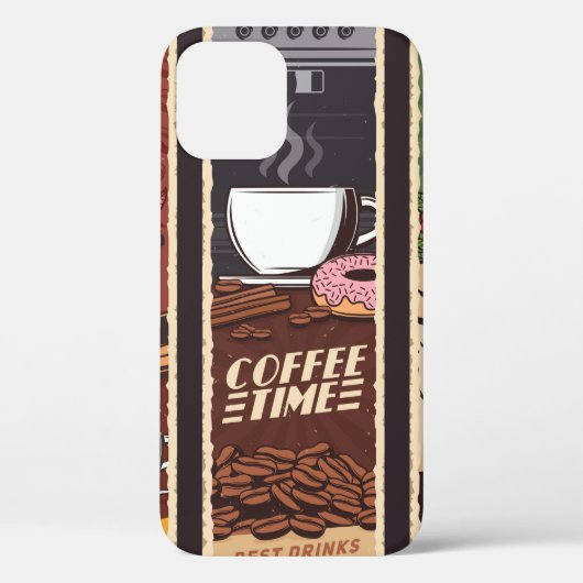 Koffiewinkel banners, cafetaria en Case-Mate iPhone case (Achterkant)