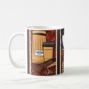 Koffiewinkel   banners, cafetaria en koffiemok