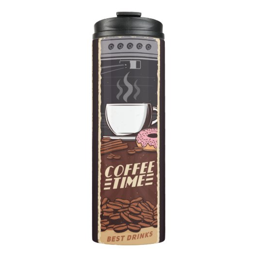 Koffiewinkel   banners, cafetaria en thermosbeker (Voorkant)