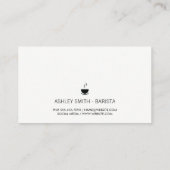 Koffiewinkel | Barista Visitekaartje (Achterkant)