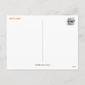 Koffiewinkel-briefkaart Feestdagenkaart (Achterkant)