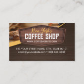 Koffiewinkel Cafe Loyalty Punch Kaart Visitekaartje (Achterkant)