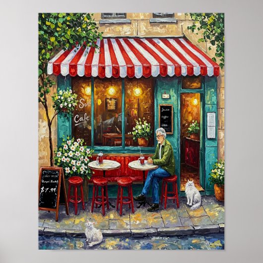 Koffiewinkel Cafe Poster (Voorkant)