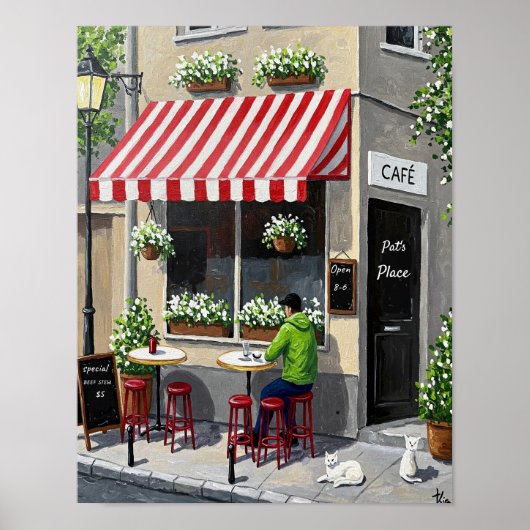 Koffiewinkel Cafe Poster (Voorkant)
