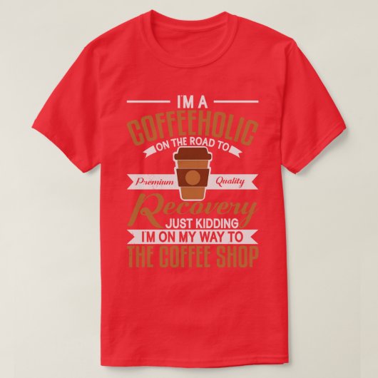 Koffiewinkel Drink koffiepauze Koffiewinkel T-shirt (Design voorkant)