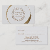 Koffiewinkel - Een vriend doorgeven Aanbevelingskaartje (Voorkant / Achterkant)