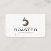 Koffiewinkel en koffiebonen visitekaartje (Voorkant)