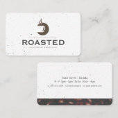 Koffiewinkel en koffiebonen visitekaartje (Voorkant / Achterkant)