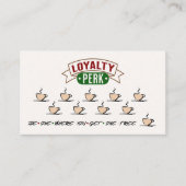 Koffiewinkel Funny Loyalty Visitekaartje (Voorkant)