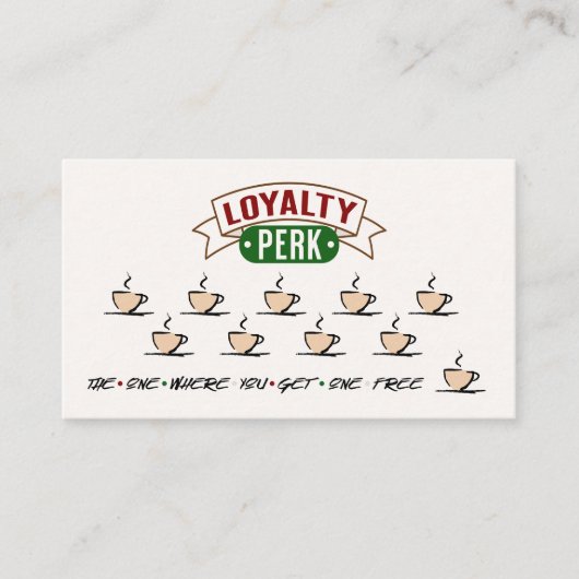 Koffiewinkel Funny Loyalty Visitekaartje (Voorkant)