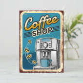 Koffiewinkel Kaart (Staand voorkant)
