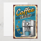Koffiewinkel Kaart (Voorkant / Achterkant)
