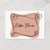 Koffiewinkel Klant beloont Sjabloon Visitekaartje (Voorkant)