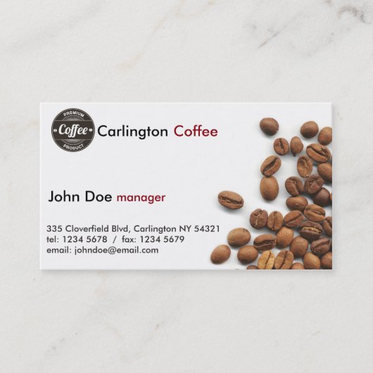 Koffiewinkel Klantenkaartje (Voorkant)