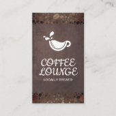 Koffiewinkel | Koffiebeker en bonen Visitekaartje (Voorkant)