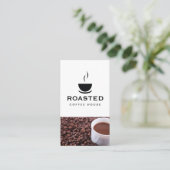 Koffiewinkel | Koffiebonen Visitekaartje (Staand voorkant)