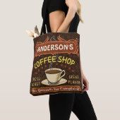 Koffiewinkel Koffiehuis Kafelbonen | Aangepaste na Tote Bag (Dichtbij)