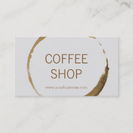 Koffiewinkel - koffievlek visitekaartje