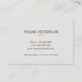 Koffiewinkel - koffievlek visitekaartje (Achterkant)