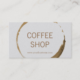 Koffiewinkel - koffievlek visitekaartje