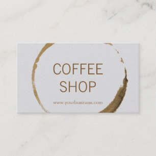 Koffiewinkel - koffievlek visitekaartje