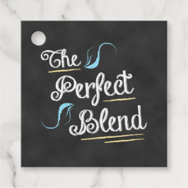 Koffiewinkel krijtbord De perfecte mix Bedankjes Labels