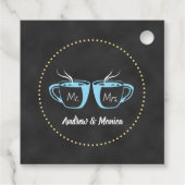 Koffiewinkel krijtbord De perfecte mix Bedankjes Labels (Achterkant)