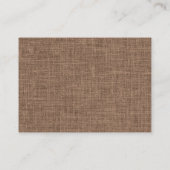 Koffiewinkel Latte Mok Kunstbonen chocolade bruin  Visitekaartje (Achterkant)