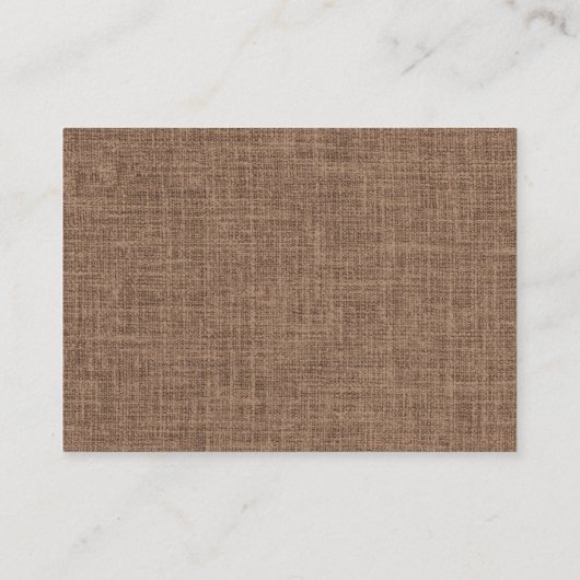 Koffiewinkel Latte Mok Kunstbonen chocolade bruin  Visitekaartje (Achterkant)