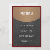 Koffiewinkel Logo Kerst Open Huis | Krijtbord Kaart (Achterkant)