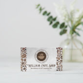 Koffiewinkel, Logo | Koffiebonen Visitekaartje (Staand voorkant)