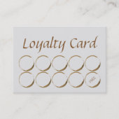 Koffiewinkel-logo - koffievlek klantenkaartje (Voorkant)