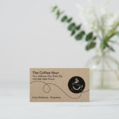 Koffiewinkel Loyaliteit Beloont Visitekaartjes (Staand voorkant)