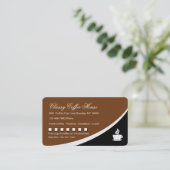 Koffiewinkel Loyalty-kaart Klantenkaartje (Staand voorkant)