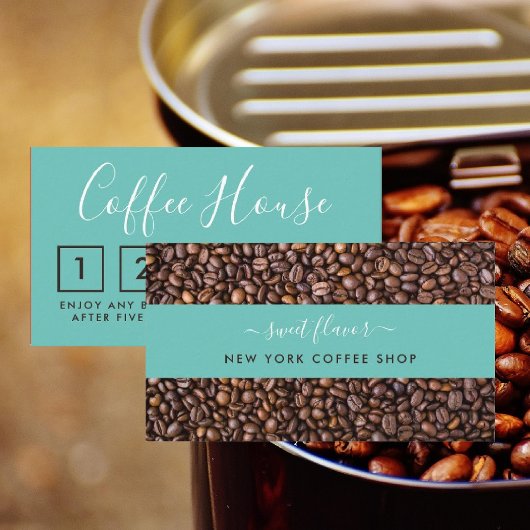 Koffiewinkel - Loyalty-kaart - Koffiebonnetje Klantenkaartje