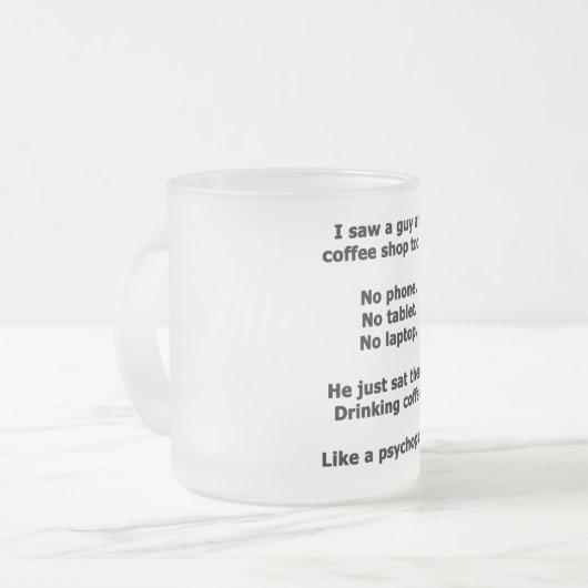 Koffiewinkel Matglas Koffiemok (Voorkant links)