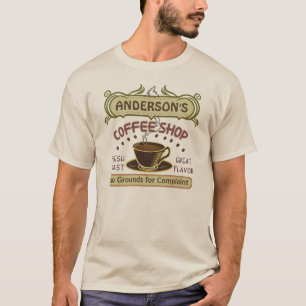 Koffiewinkel met bekertje Creëer Je eigen persoon T-shirt