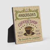 Koffiewinkel met bekertje Creëer Je eigen persoonl Fotoplaat (Voorkant)