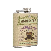 Koffiewinkel met bekertje Creëer Je eigen persoonl Heupfles (Rechts)