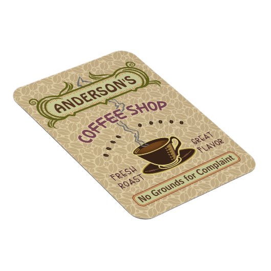 Koffiewinkel met bekertje Creëer Je eigen persoonl Magneet (Rechterzijde)