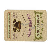 Koffiewinkel met bekertje Creëer Je eigen persoonl Magneet (Horizontaal)