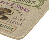 Koffiewinkel met bekertje Creëer Je eigen persoonl Snijplank (Hoek)