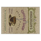 Koffiewinkel met bekertje Creëer Je eigen persoonl Snijplank (Voorkant)