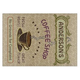 Koffiewinkel met bekertje Creëer Je eigen persoonl Snijplank