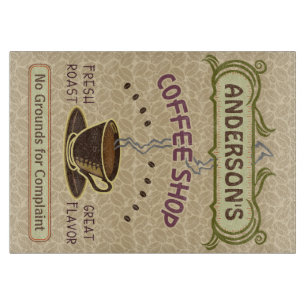 Koffiewinkel met bekertje Creëer Je eigen persoonl Snijplank